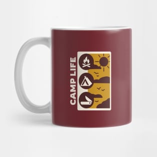 Camp Life Badge Mug